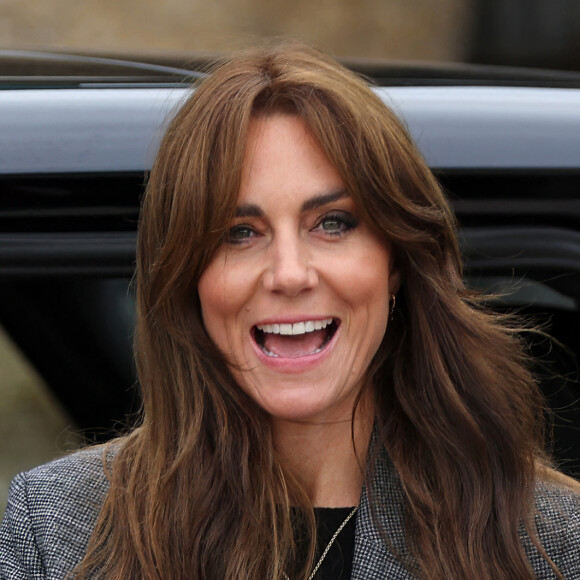 Kate Middleton a défié Meghan Markle en terme de look.
La princesse Kate (Middleton) de Galles en visite à l'association caritative We Are Farming Minds à Kings Pitt Farm à Hereford.