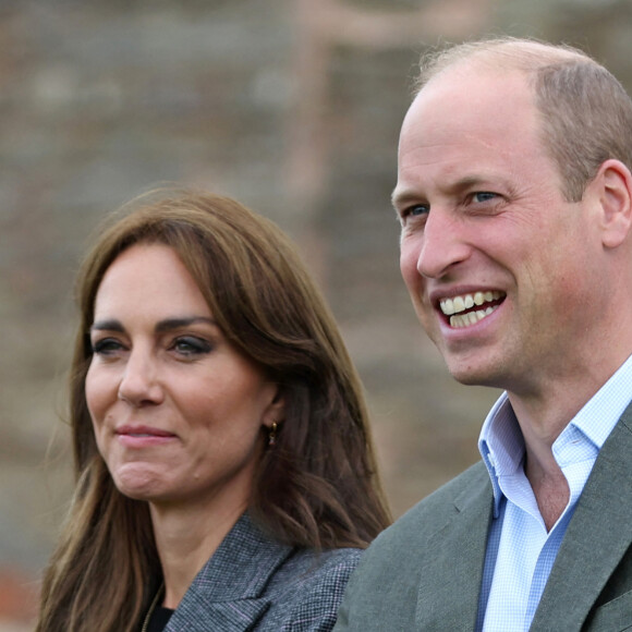 La guerre jusque dans le style...
Le prince William et la princesse Kate (Middleton) de Galles en visite à l'association caritative We Are Farming Minds à Kings Pitt Farm à Hereford. Le 14 septembre 2023 