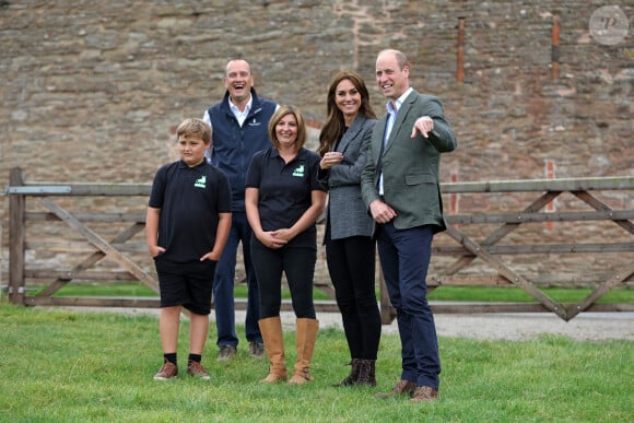 Le prince William et la princesse Kate (Middleton) de Galles en visite à l'association caritative We Are Farming Minds à Kings Pitt Farm à Hereford. Le 14 septembre 2023 