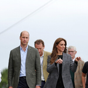 Kate Middleton s'est habillée de la même façon.
Le prince William et la princesse Kate (Middleton) de Galles en visite à l'association caritative We Are Farming Minds à Kings Pitt Farm à Hereford. Le 14 septembre 2023 