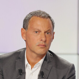 Marc-Olivier Fogiel (directeur général de BFMTV) - Conférence de presse de rentrée de BFMTV saison 2021/2022 à l'Altice Campus à Paris, France, le 25 août 2021. © Christophe Clovis/Bestimage