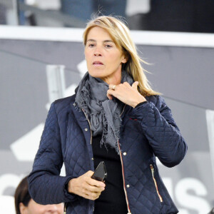 Nathalie Simon au clasico, match de ligue 1 entre Paris Saint-Germain (PSG) et l'Olympique de Marseille (OM) au stade Vélodrome à Marseille, France, le 22 octobre 2017. L'OM et le PSG ont fait match nul 2-2. 