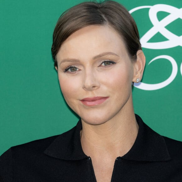 La princesse Charlene de Monaco lors du 19ème trou de golf de la Princess of Monaco Cup 2023 dans les Jardins des Boulingrins (Allée descendante), Place du Casino à Monaco le 6 septembre 2023.