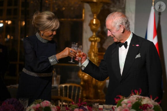 Toast et discours lors du dîner d'Etat au château de Versailles en l'honneur de la visite officielle du roi et de la reine d'Angleterre en France le 20 septembre 2023.