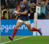 Il souffre d'une fracture maxillo-zygomatique
Essais - Antoine Dupont (France) - Coupe du Monde de Rugby France 2023 du match de Poule A entre la France et la Namibie (96-0) au stade Velodrome à Marseille le 21 septembre 2023. 
