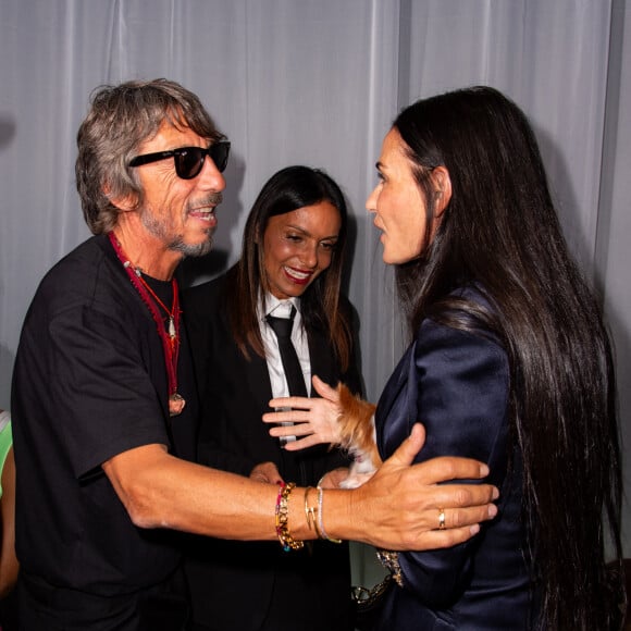 Pierpaolo Piccioli, Demi Moore - Défilé de mode printemps-été 2024 "Versace" lors de la fashion week de Milan. Le 22 septembre 2023