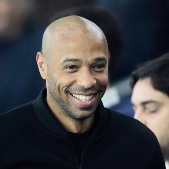 Thierry Henry - Tribunes lors du match de football Ligue 1 Uber Eats opposant le PSG à l'OM (4-0) au Parc des Princes. Paris, le 24 septembre 2023. © Cyril Moreau/Bestimage