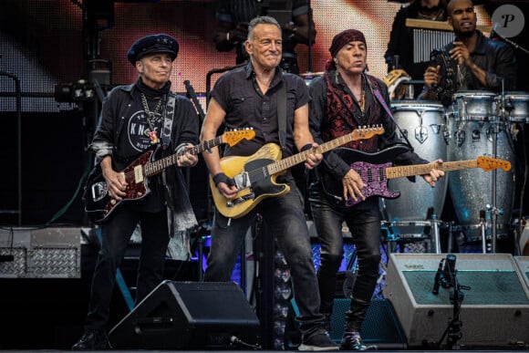 Bruce Springsteen en concert avec son groupe E-Street Band, à Rome, le 22 mai 2023. 