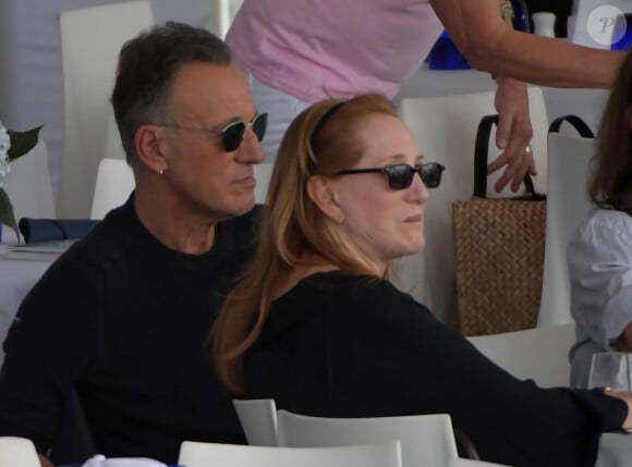Bruce Springsteen et sa femme Patti Scialfa - Les people lors du Longines Global Champions Tour finals 2019 à Miami Beach le 20 Avril 2019 