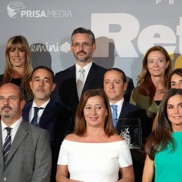 La reine Letizia d'Espagne lors de la présetation du prix "Retina Eco Awards 2023" à la Royal Tapestry Factory, le 25 septembre 2023 à Madrid en Espagne. Les "Retina Eco Awards 2023" sont organisés par PRISA Media en collaboration avec Capgemini et récompensent les plus grands projets pour leur innovation, leur impact et leur vialibité dans le combat contre les changements climatiques et environnementaux, en relation avec les principaux objectifs des Nations Unies dans le domaine du développement durable.