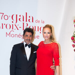 Adriana Karembeu enceinte et son mari Aram Ohanian - 70ème édition du gala de la Croix Rouge monegasque à Monaco le 27 juillet 2018. © Eric Mathon/Le Palais Princier/Monte-Carlo-SBM via Bestimage 