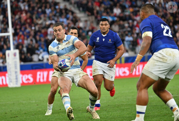 Emilano Boffelli (argentine) - Coupe du Monde de Rugby France 2023 - Match "Argentine - Samoa (19 - 10) à Saint-Etienne, le 22 septembre 2023. © Frédéric Chambert / Panoramic / Bestimage