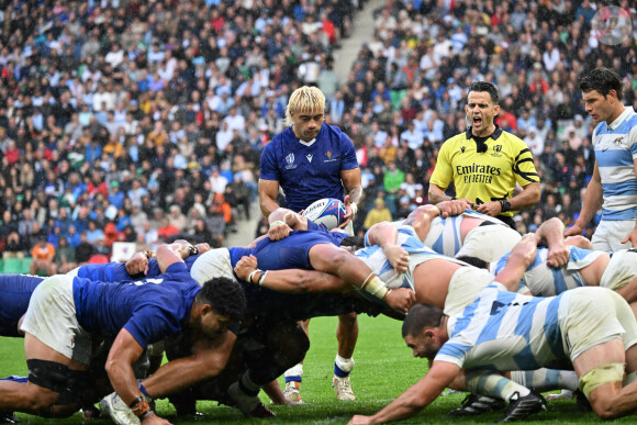 Jonathan Taumateine (samoa) - Coupe du Monde de Rugby France 2023 - Match "Argentine - Samoa (19 - 10) à Saint-Etienne, le 22 septembre 2023. © Frédéric Chambert / Panoramic / Bestimage