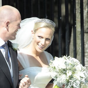 Et il avait été assez perturbé de se retrouver dans la famille royale.
Mike Tindall et Zara Phillips - Mariage de Mike et Zara Tindall à Edimbourg en Ecosse, 30 juillet 2011.