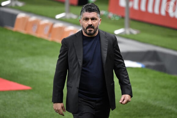 Gennaro Gattuso, coach of AC Milan during the Serie A football match between AC Milan and SSC Napoli at San Siro Stadium in Milano (Italy), March 14th, 2021. - Match de football AC Milan VS Naples (0-1) (Serie A) à Milan, le 14 mars 2021. © Image Sport / Panoramic / Bestimage