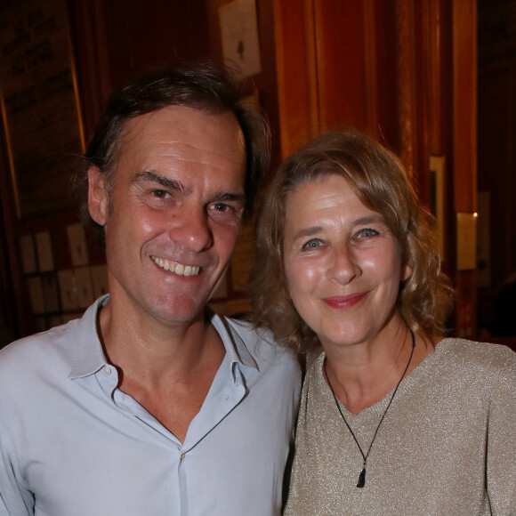 Isabelle Gélinas et Sébastien Thiery ont pu profiter de la soirée
Sébastien Thiery (Auteur de la pièce) et Isabelle Gélinas - Cocktail à la suite de la Générale de la Pièce " Vidéo Club " au Théâtre Antoine à Paris. Le 27 Septembre 2023. © Bertrand Rindoff / Bestimage 