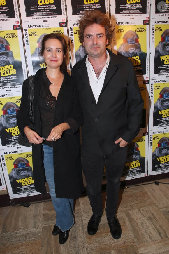 Chloe Lambert et Thibault Ameline - Générale de la Pièce " Vidéo Club " au Théâtre Antoine à Paris. Le 27 Septembre 2023. © Bertrand Rindoff / Bestimage 