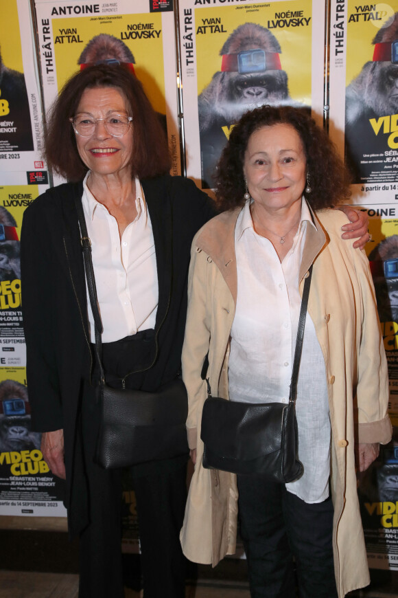 Annick Le Goff et Catherine Arditi - Générale de la Pièce " Vidéo Club " au Théâtre Antoine à Paris. Le 27 Septembre 2023. © Bertrand Rindoff / Bestimage 