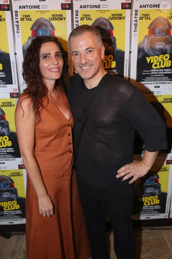 Suzana Joaquim Maudslay et Bruno Putzulu - Générale de la Pièce " Vidéo Club " au Théâtre Antoine à Paris. Le 27 Septembre 2023. © Bertrand Rindoff / Bestimage 