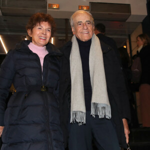Jean-Pierre Elkabbach et sa femme Nicole Avril - Présentation et Projection du Documentaire de Bernard-Henri Lévy (BHL) sur la guerre en Ukraine : "Slava Ukraini" (Gloire à l'Ukraine) au Cinéma Balzac à Paris, France, le 6 Février 2023. © Bertrand Rindoff / Bestimage
