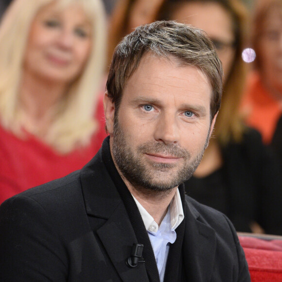 Thomas Jouannet - Enregistrement de l'emission "Vivement Dimanche" a Paris le 8 janvier 2014. L'emission sera diffusee le 12 janvier. 