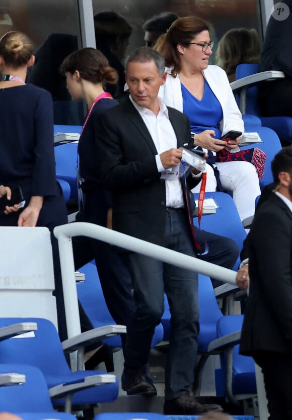 Dans la foulée, il a livré une première réaction.
Marc-Olivier Fogiel - People dans les tribunes lord du match d'ouverture de la Coupe du Monde de Rugby France 2023 avant le match de la Poule A entre la France et la Nouvelle-Zélande au Stade de France à Saint-Denis le 8 septembre 2023. © Dominique Jacovides/Bestimage