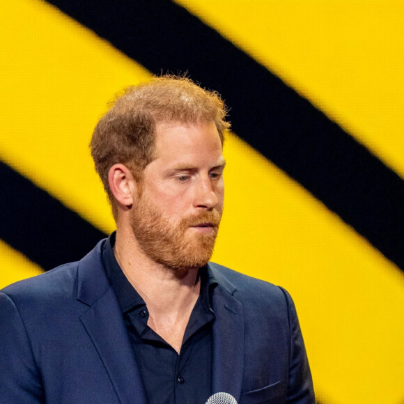 Le prince Harry Duc de Sussex lors de la cérémonie de clôture des Invictus Games 2023 à Dusseldorf le 16 septembre 2023 Pictured: Prince Harry