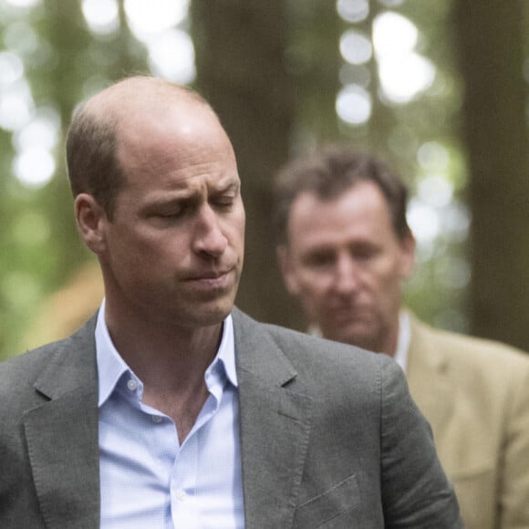 Le prince William, prince de Galles, et Catherine (Kate) Middleton, princesse de Galles, lors d'une visite à l'école primaire Madley pour examiner leur école forestière à Hereford, Royaume Uni, le jeudi 14 septembre 2023. 