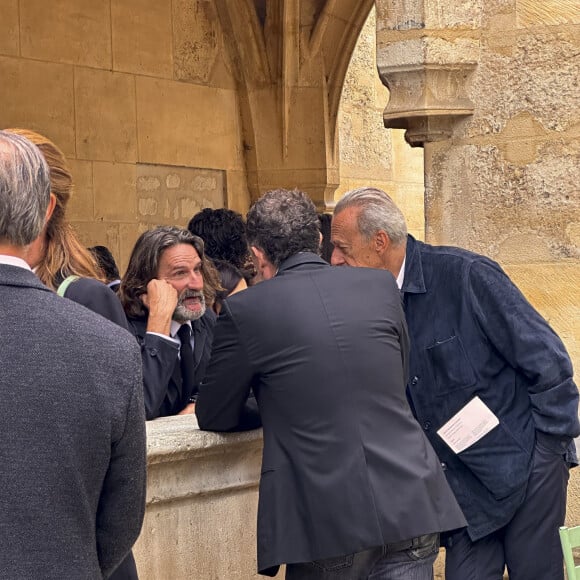 Exclusif - Frédéric Beigbeder - Obsèques de Jean-Michel Beigbeder en l'Eglise Saint-Séverin à Paris, le 29 septembre 2023. 
