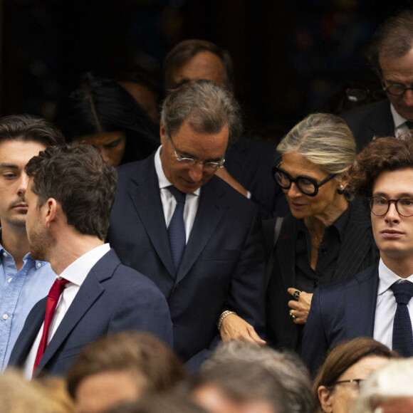 Exclusif - Obsèques de Jean-Michel Beigbeder en l'Eglise Saint-Séverin à Paris, le 29 septembre 2023. 