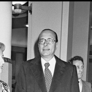 Jacques et Bernadette Chirac en soirée.