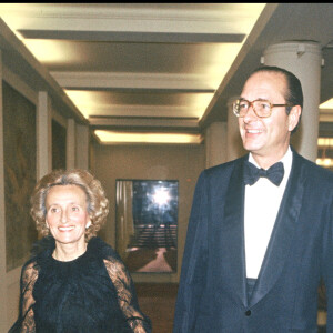 Jacques Chirac et Bernadette Chirac au Gala de Jessye Norman.