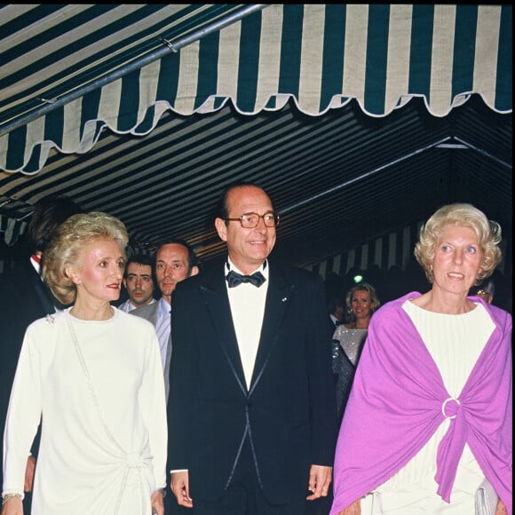Claude Chirac, Jacques Chirac et Bernadette Chirac à la soirée Vogue.