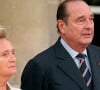 "Elles sont plus laides que moi !", avait-elle déclaré il y a peu.
Jacques Chirac et Bernadette Chirac - Visite du Grand-Duc du Luxembourg.