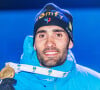 Le champion olympique est allé faire une randonnée au Mont Charvin
Martin Fourcade (FRA) remporte la médaille d'or sur l'épreuve du 20km individuel messieurs aux Championnats du monde de Biathlon 2020 à Antholz Anterselva, le 19 février 2020. © Imago / Panoramic / Bestimage