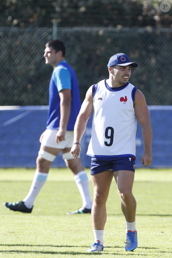 Antoine Dupont lors de l'entrainement l'équipe de France de Rugby à Rueil Malmaison, France, le 4 septembre 2023, avant le match d'ouverture contre la Nouvelle-Zélande de la Coupe du Monde de Rugby France 2023. © Michael Baucher/Panoramique/Bestimage