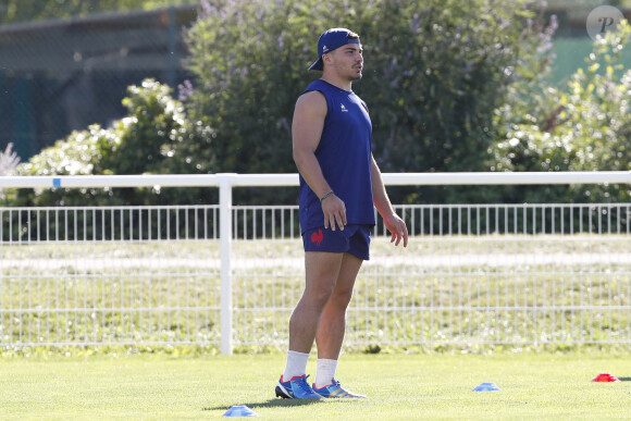 Antoine Dupont lors de l'entrainement l'équipe de France de Rugby à Rueil Malmaison, France, le 4 septembre 2023, avant le match d'ouverture contre la Nouvelle-Zélande de la Coupe du Monde de Rugby France 2023. © Michael Baucher/Panoramique/Bestimage