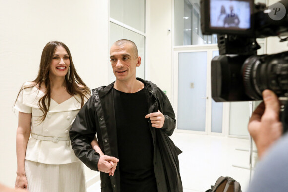 Procès pour diffusion de vidéos intimes de Benjamin Griveaux, jugement pour l'artiste russe Piotr Pavlenski et sa compagne Alexandra de Taddeo au tribunal judiciaire de Batignolles à la 17e chambre correctionnelle, Paris, le 11 octobre 2023 © Stéphane Lemouton / Bestimage 