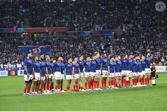 C'est TF1 qui aura la chance de diffuser ce match au sommet

L'équipe (france ) - Match de Coupe du monde de rugby entre la France et l'Italie (60-7) à Lyon le 6 octobre 2023.