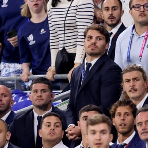 Antoine Dupont - People dans les tribunes du match de Coupe du monde de rugby entre la France et l'Italie (60-7) à Lyon le 6 octobre 2023. © Cyril Moreau-Dominique Jacovides/Bestimage