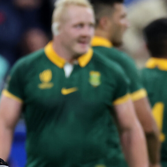 Antoine Dupont - Coupe du Monde de Rugby France 2023 - Match de quart de finale "France-Afrique du Sud (28-29)" au Stade de France à Saint-Denis le 15 octobre 2023. © © Moreau-Jacovides/Bestimage  Rugby World Cup France 2023 - Quarter-final match "France-South Africa (28-29)" at the Stade de France in Saint-Denis on October 15, 2023. 