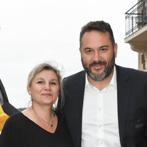 Bruce Toussaint et sa femme Catherine lors de l'inauguration de l'hôtel Barrière Le Grand Hôtel Dinard, après cinq mois de rénovation, à Dinard, France, le 15 juin 2019.© Coadic Guirec/Bestimage