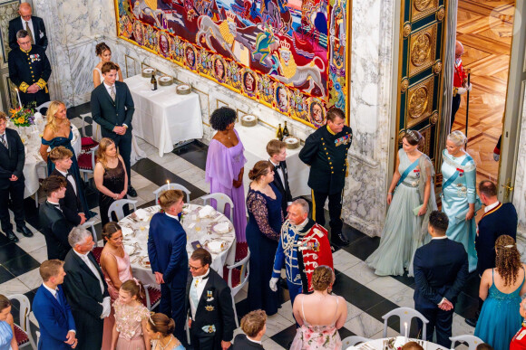 Banquet royal organisé pour les 18 ans du prince héritier Christian de Danemark, Copenhague, 15 octobre 2023.