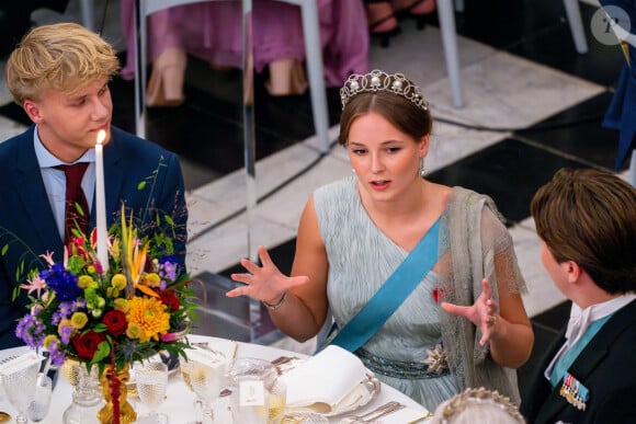 Ingrid-Alexandra de Norvège - Banquet royal organisé pour les 18 ans du prince héritier Christian de Danemark, Copenhague, 15 octobre 2023.