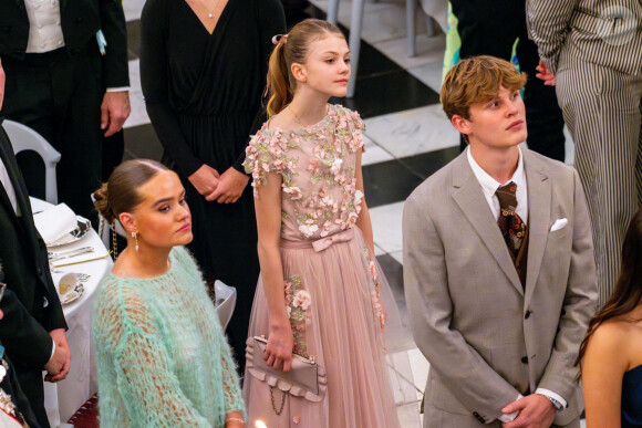 Estelle de Suède - Banquet royal organisé pour les 18 ans du prince héritier Christian de Danemark, Copenhague, 15 octobre 2023.