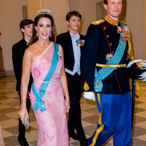 Prince Joachim et Princesse Marie de Denmark - Banquet royal organisé pour les 18 ans du prince héritier Christian de Danemark, Copenhague, 15 octobre 2023.