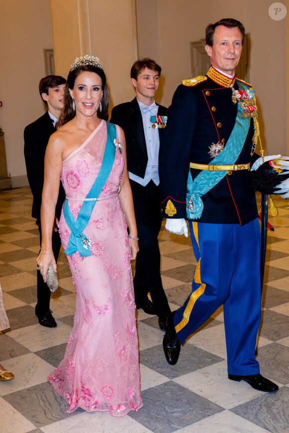 Prince Joachim et Princesse Marie de Denmark - Banquet royal organisé pour les 18 ans du prince héritier Christian de Danemark, Copenhague, 15 octobre 2023.