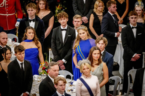 Catharina Amalia des Pays-Bas, ISabella de Norvège - Banquet royal organisé pour les 18 ans du prince héritier Christian de Danemark, Copenhague, 15 octobre 2023.