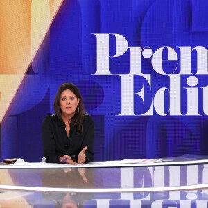 Apolline de Malherbe lors de la conférence de presse de rentrée BFM TV. - RMC du groupe Altice France à Paris, France, le 31 août 2023. © Coadic Guirec/Bestimage