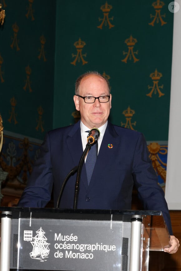 Exclusif - Le prince Albert II de Monaco assiste au Relais & Chateaux "World Culinary Council" au musée Océanographique d Monaco, le 9 octobre 2023. © Claudia Albuquerque/Bestimage 